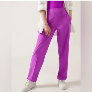 Athleta Brooklyn Heights Vienna Slim Pants Purple size 8
